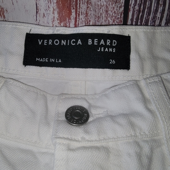 Veronica Beard Shiloh Mid Length Cut Off Button Fly Shorts - Picture 11 of 16